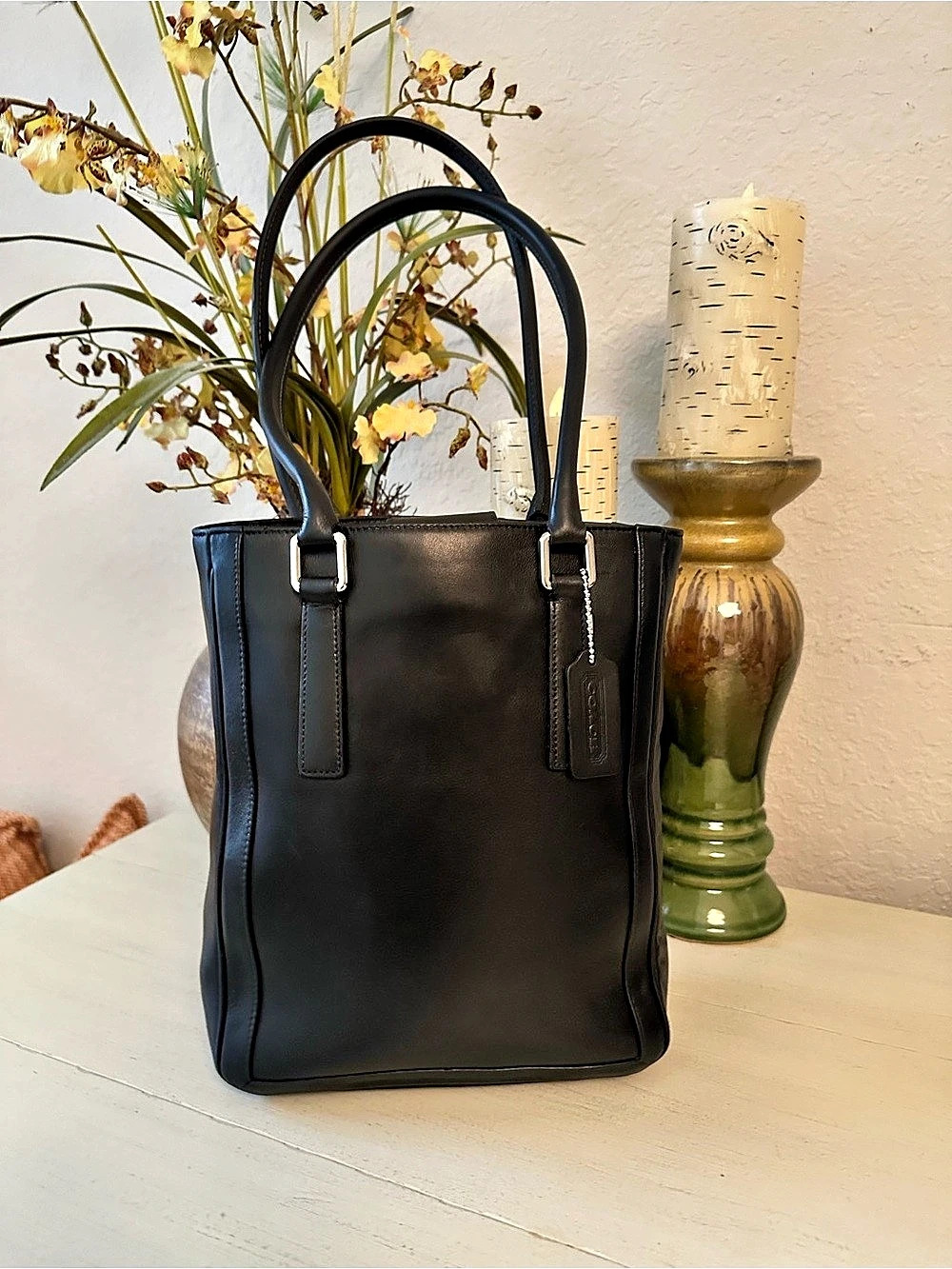 Coach “Bonnie Cashin Legacy” #9422 Tote Black Leather RESTORED VINTAGE-EVC